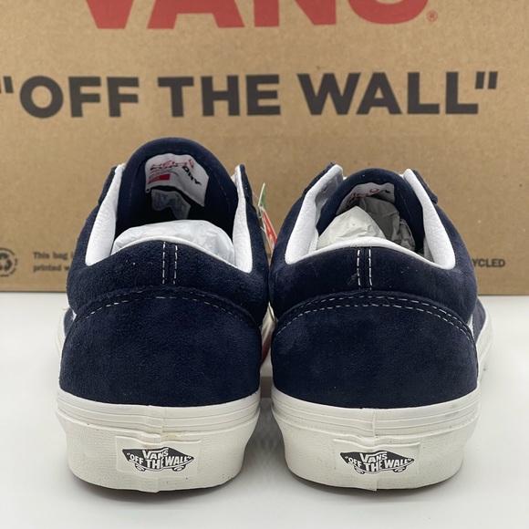 Old Skool Navy Blue Suede Vans - Picture 4 of 12
